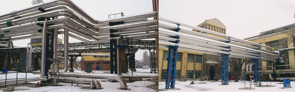Kraftwerk Budapest, Kelenföld- Installation der Gasturbine